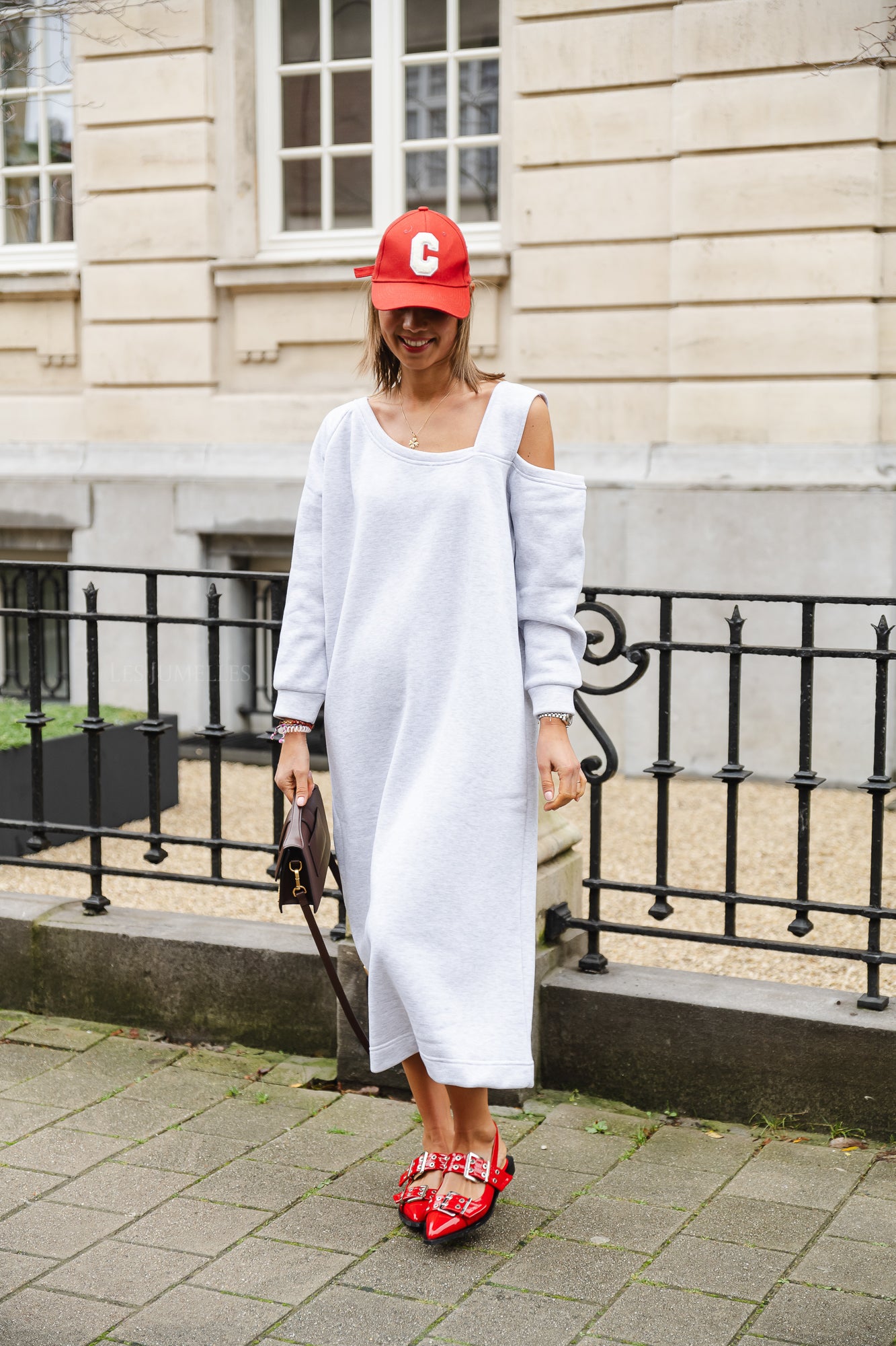 Kyoto sweater dress light grey