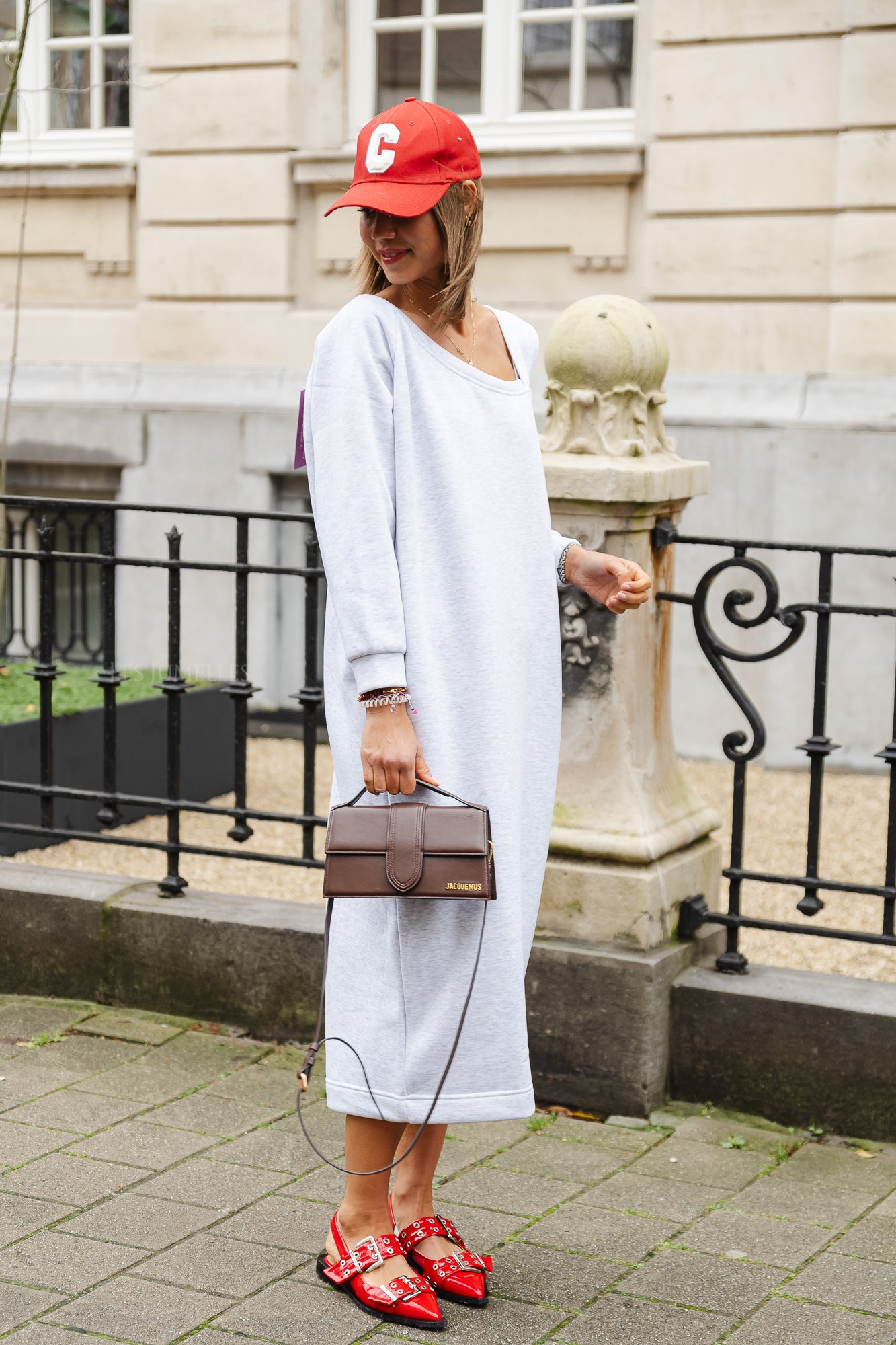 Kyoto sweater dress light grey