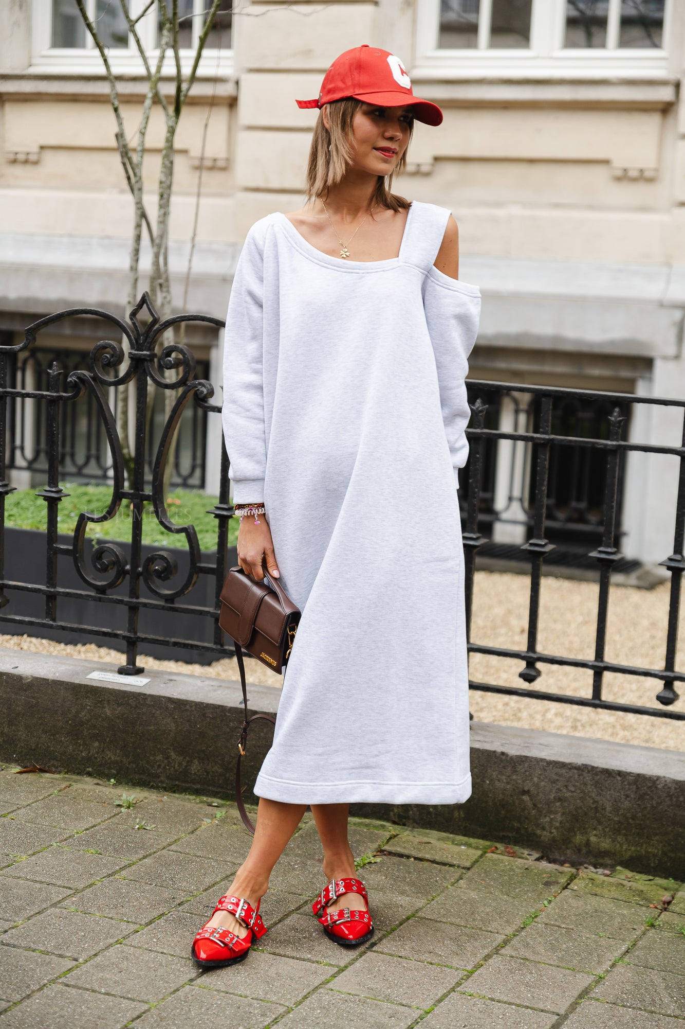 Kyoto sweater dress light grey