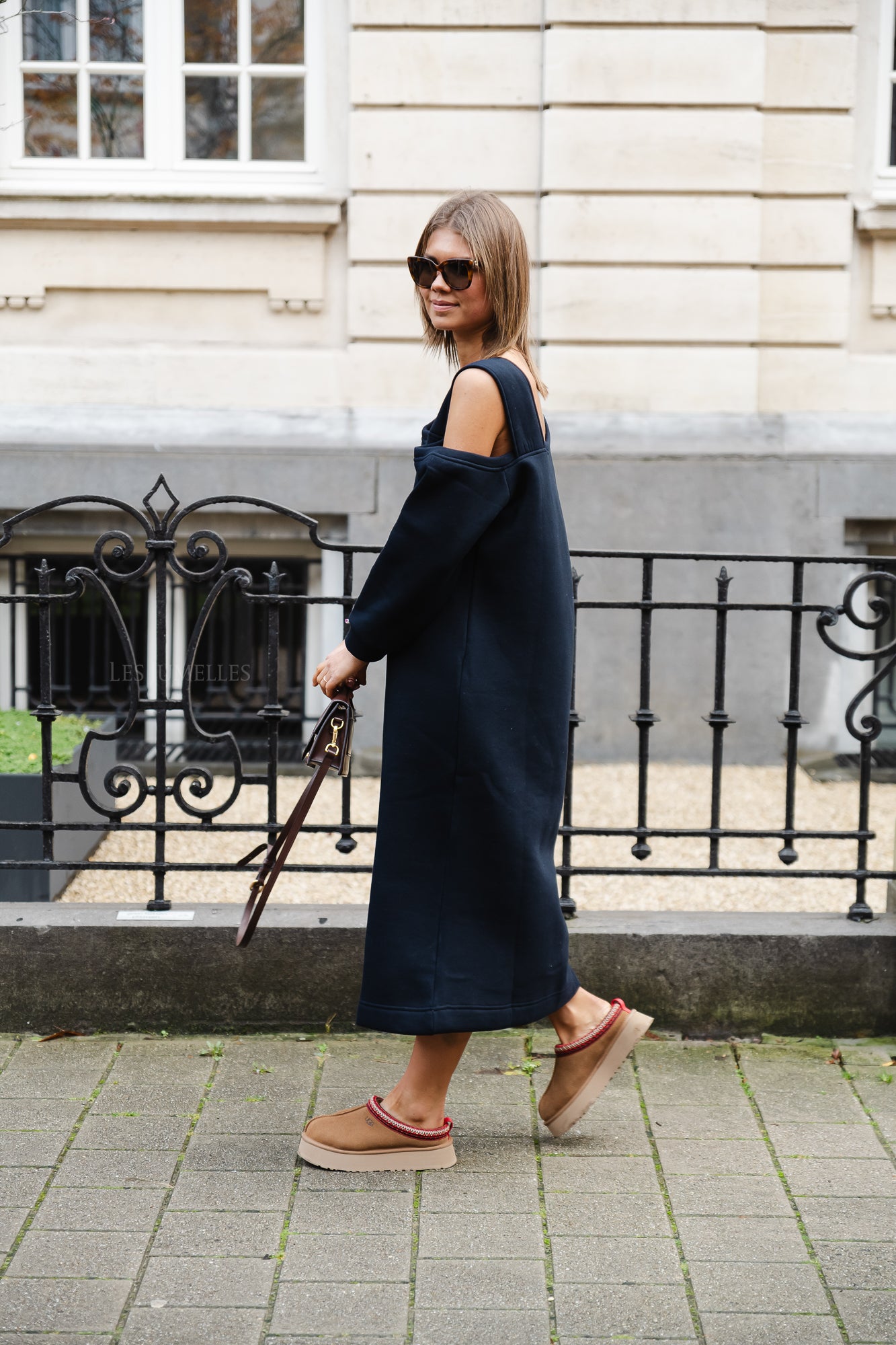 Kyoto sweater dress navy blue
