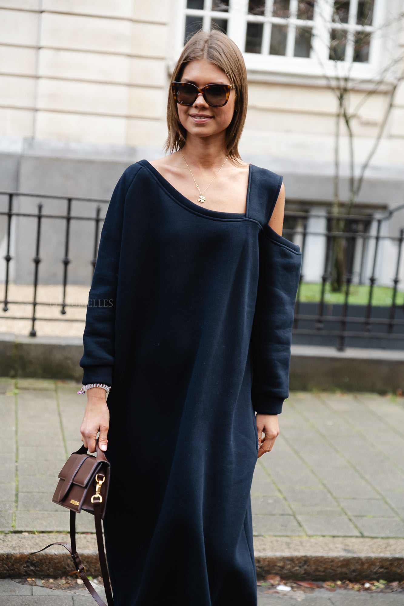 Kyoto sweater dress navy blue