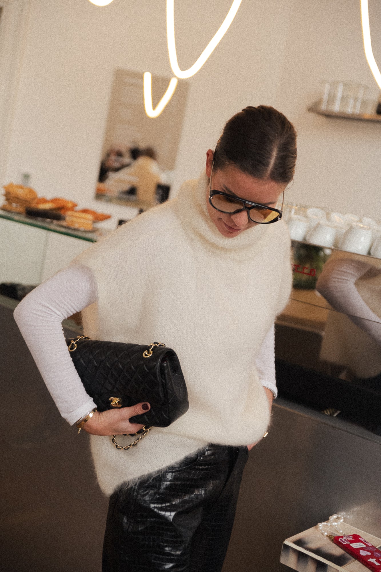 Pull Ruth en mohair écru
