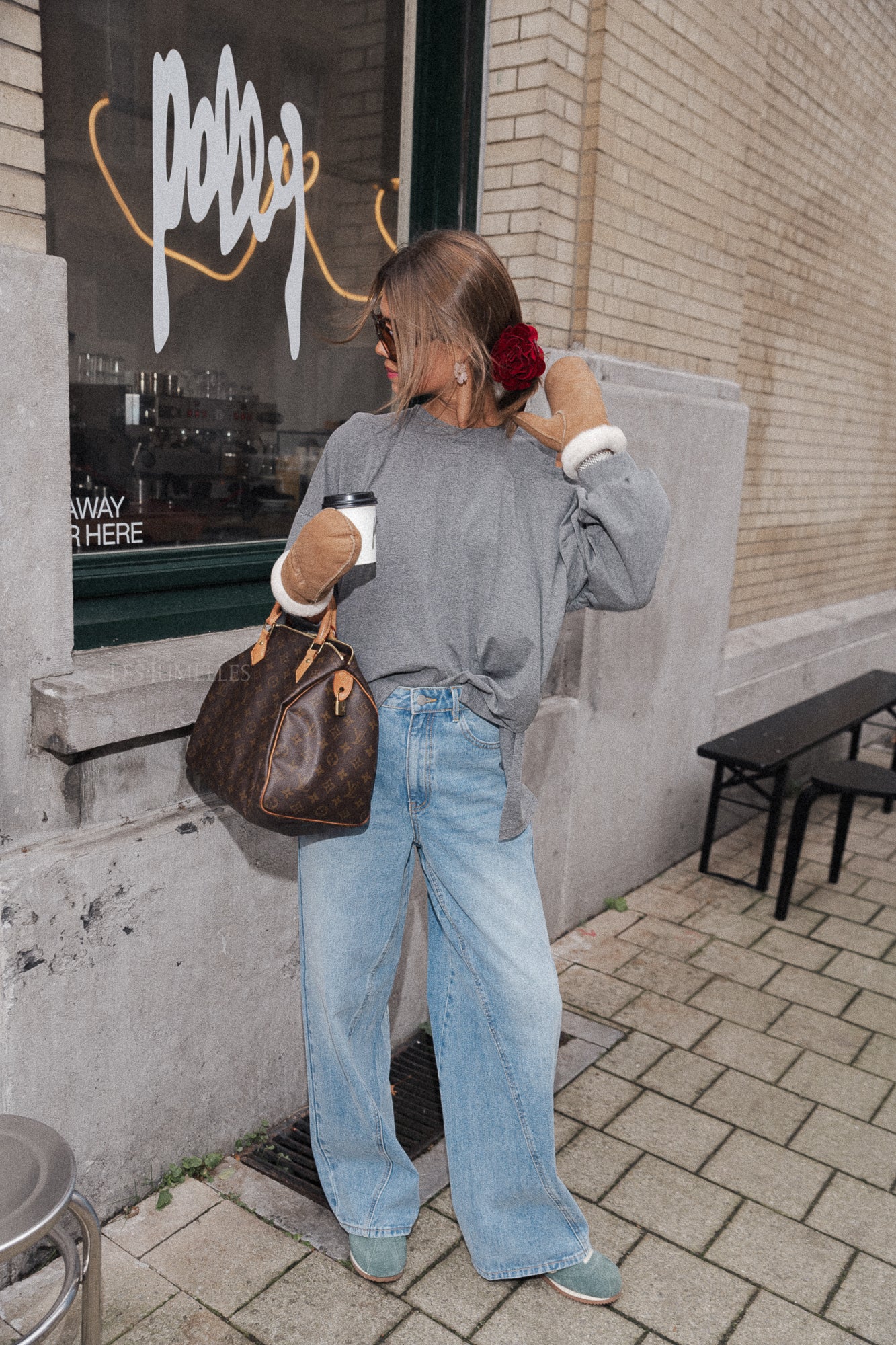 Haut asymétrique Kate grise