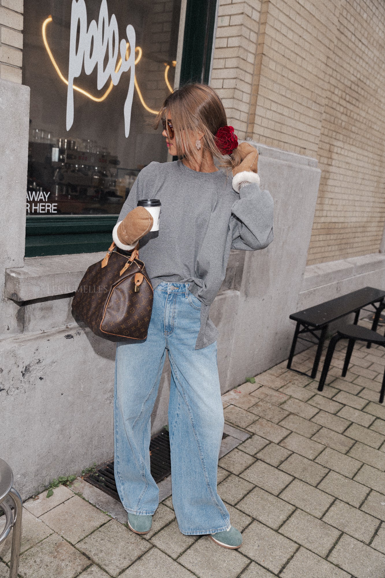 Haut asymétrique Kate grise