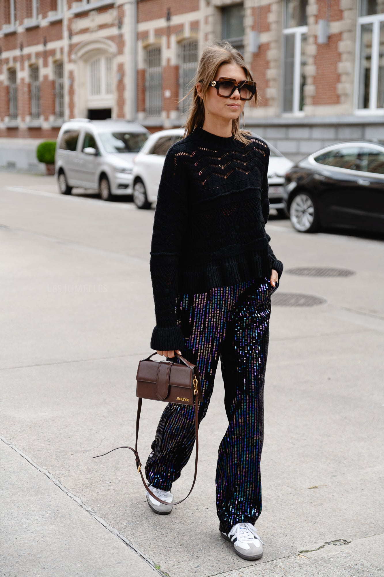 <tc>Vicarmelia tricot à col rond noir</tc>