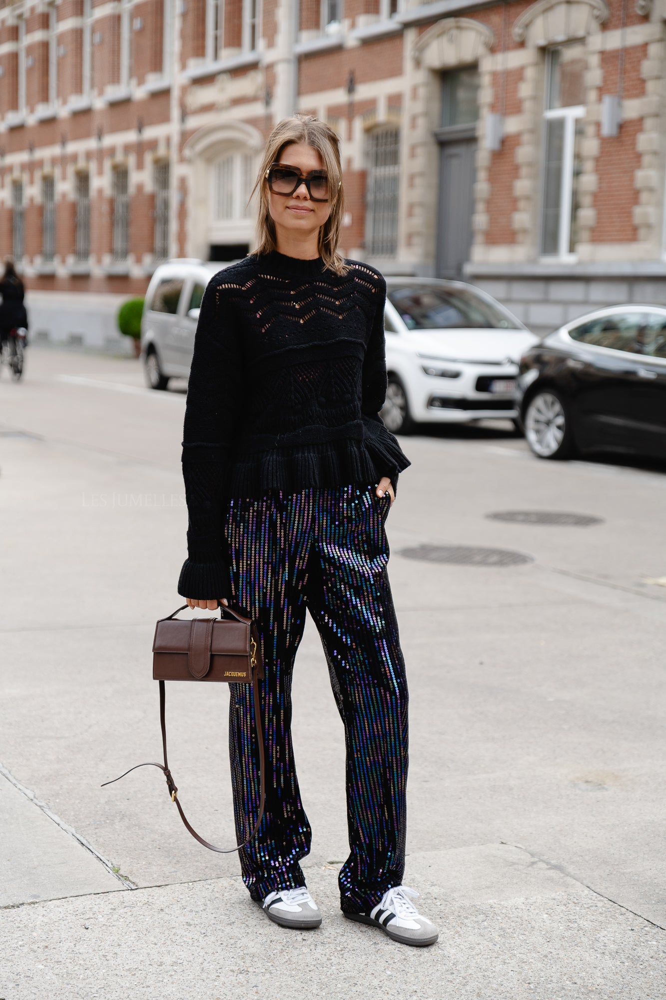 <tc>Vicarmelia tricot à col rond noir</tc>