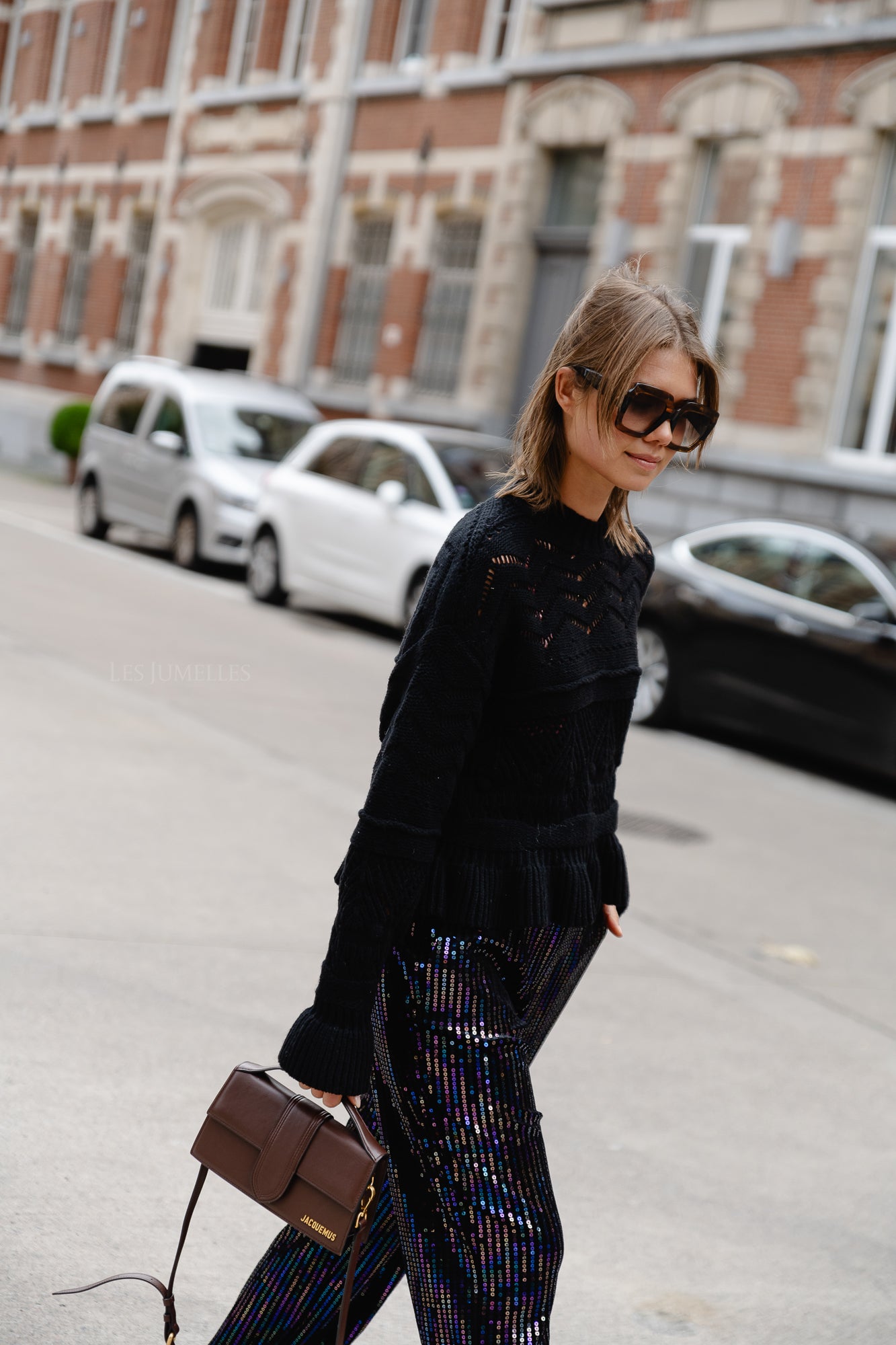 <tc>Vicarmelia tricot à col rond noir</tc>