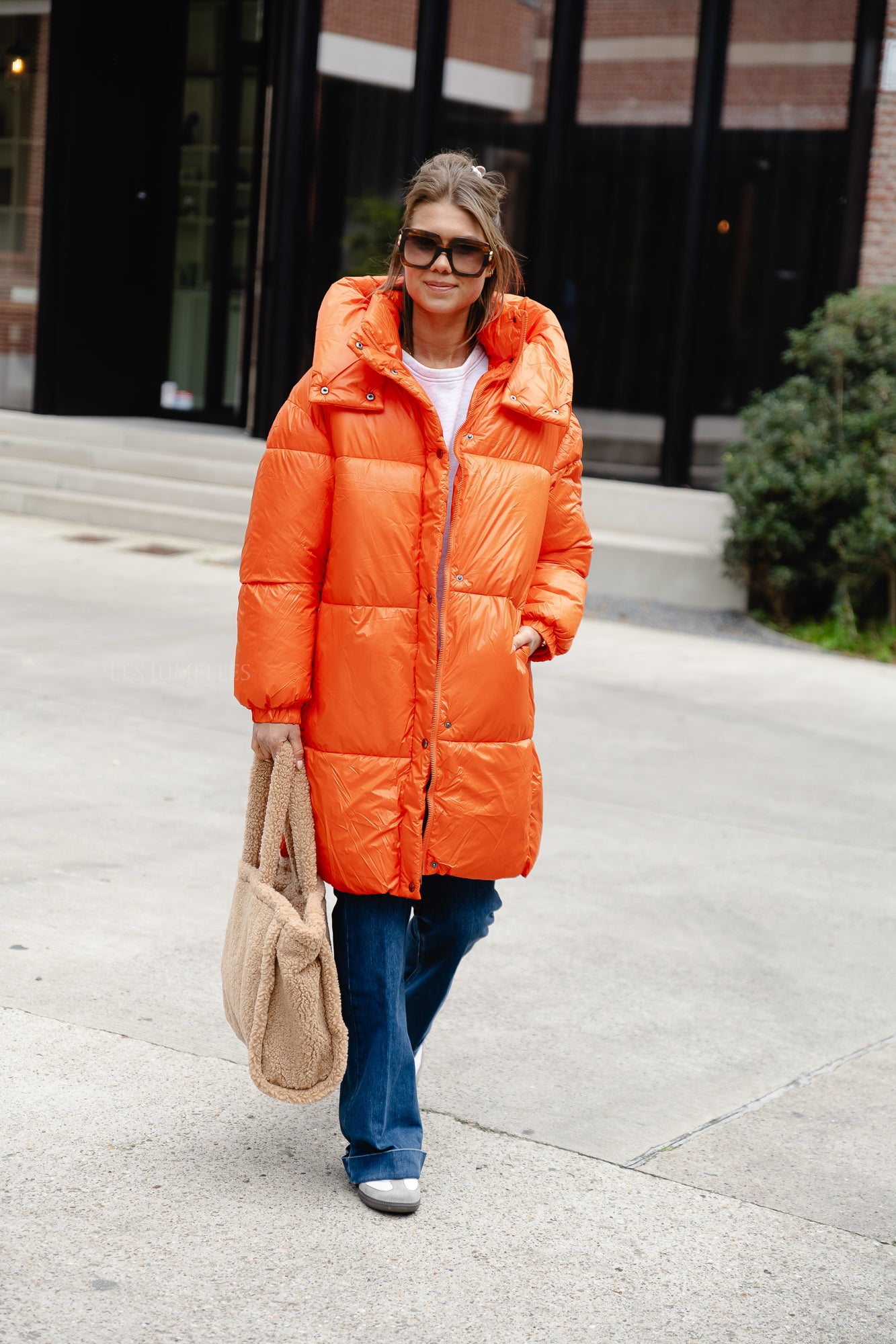 Tiffany Puffermantel orange