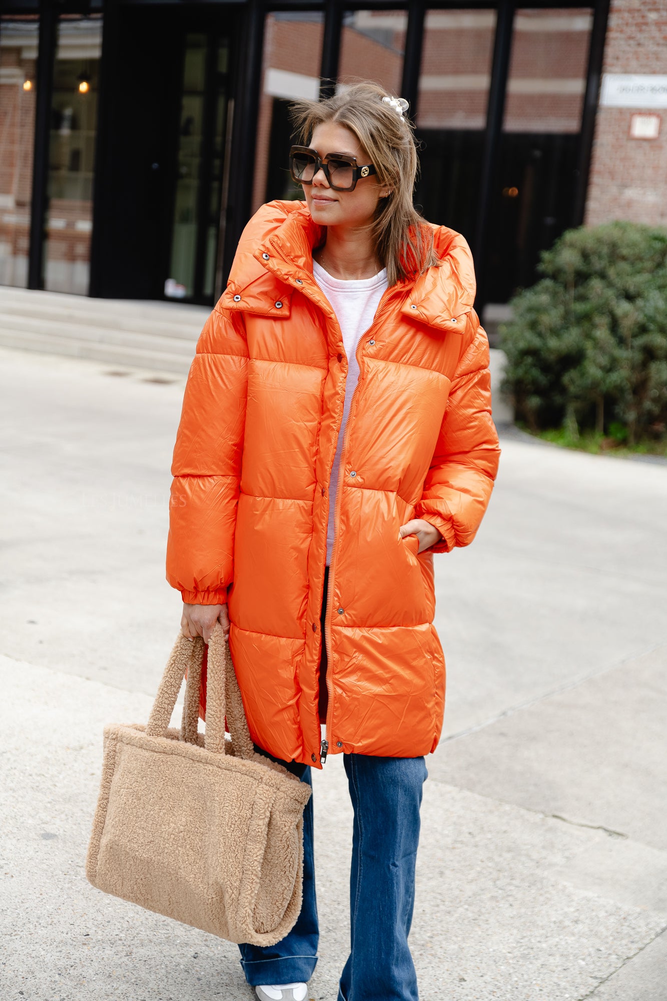 Tiffany Puffermantel orange