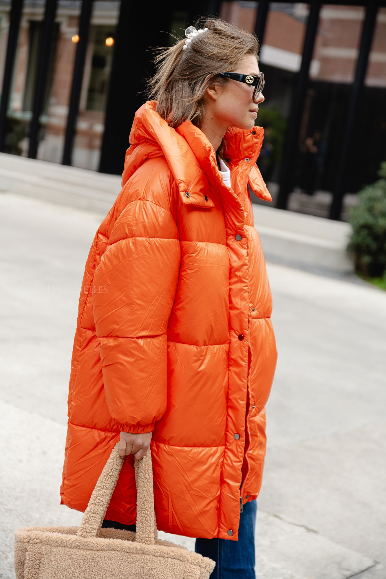 Tiffany Puffermantel orange