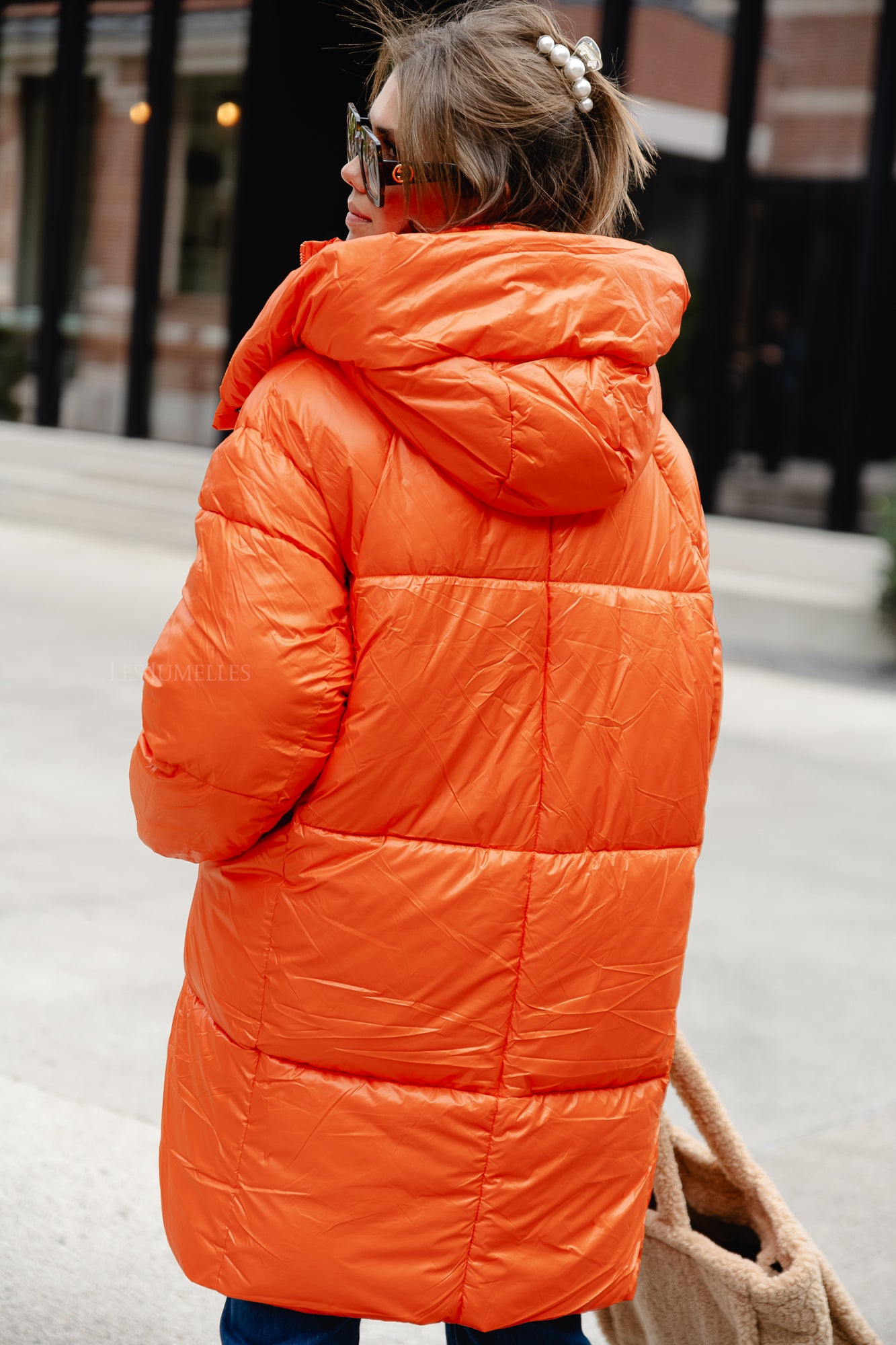 Tiffany Puffermantel orange