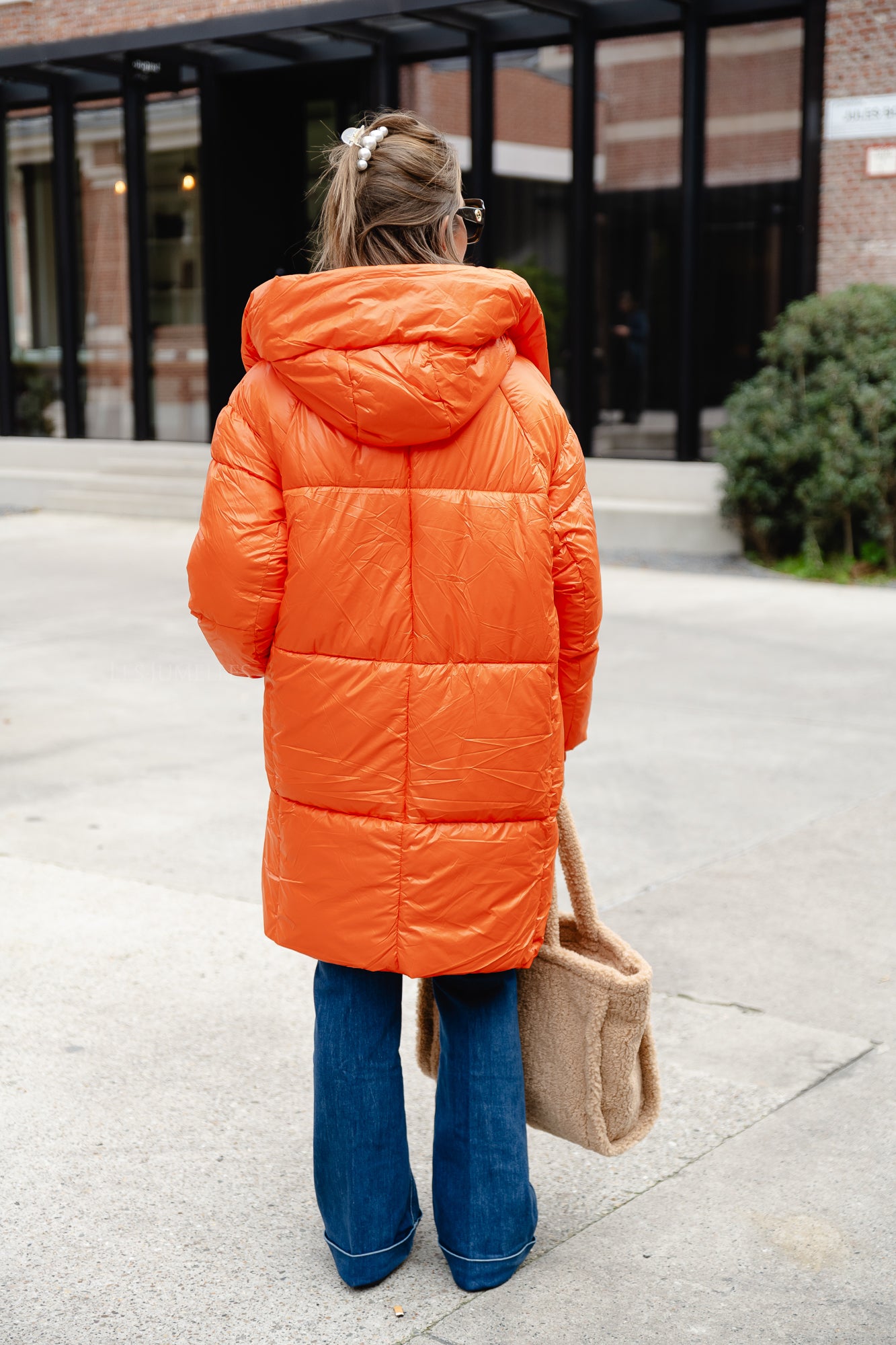 Tiffany Puffermantel orange