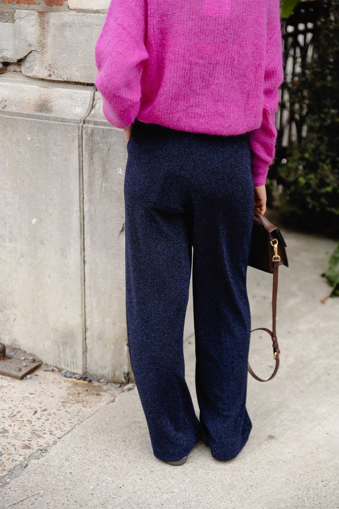 YASDisna HW pant dress blues