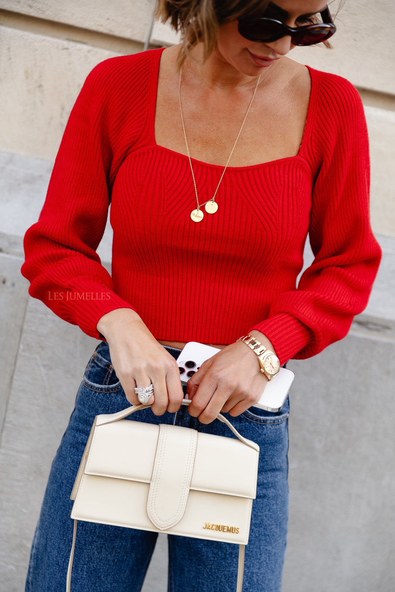 Kaylee knitted top red