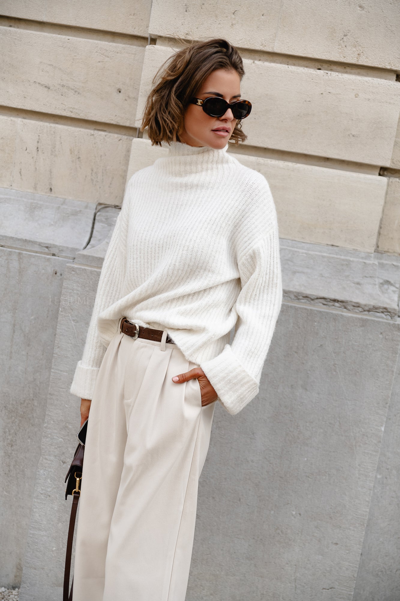 Lynn knitted jumper ecru