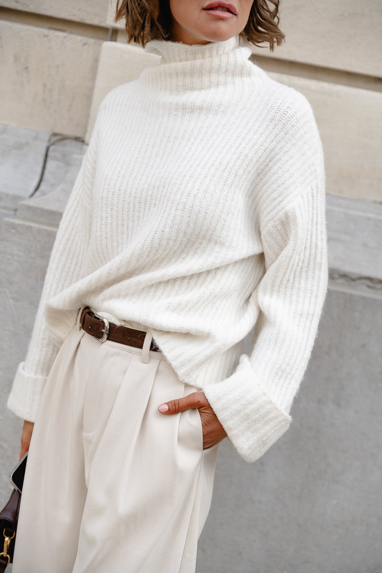 Lynn knitted jumper ecru