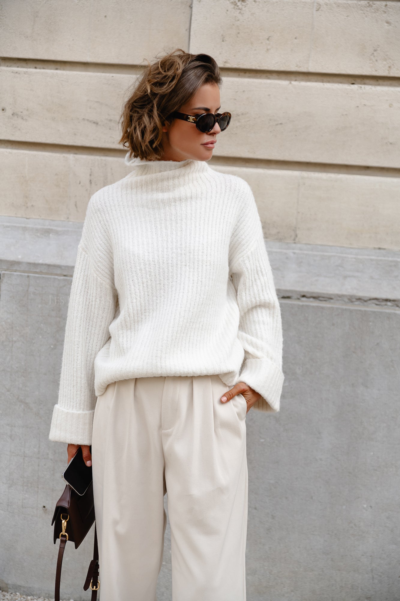 Lynn knitted jumper ecru