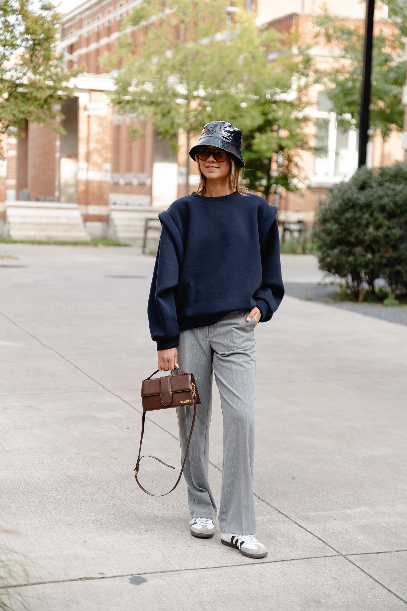 <tc>Slfdoa-polina mw pantalon droit gris foncé lurex</tc>