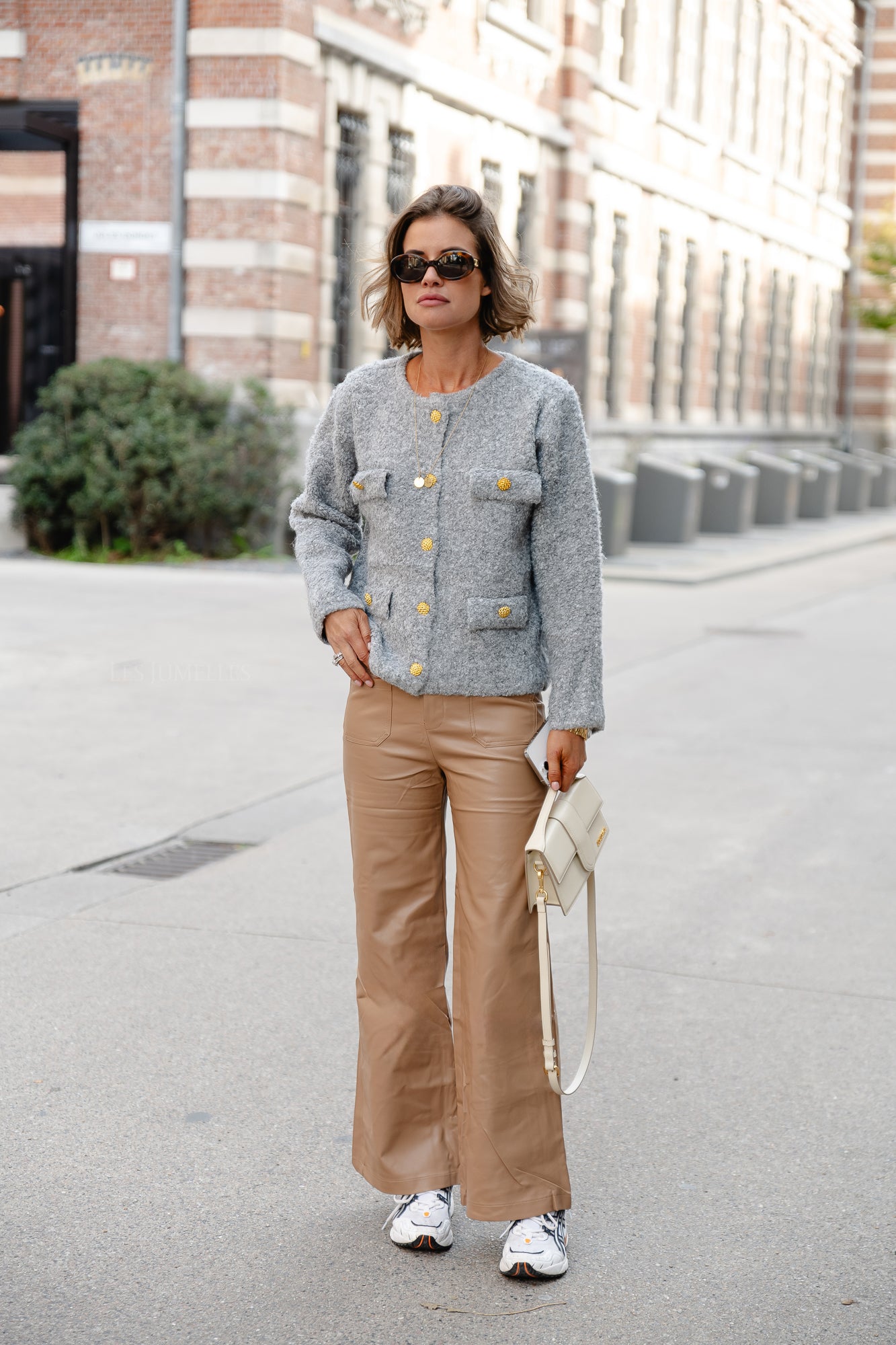 Crissy Strickjacke grau