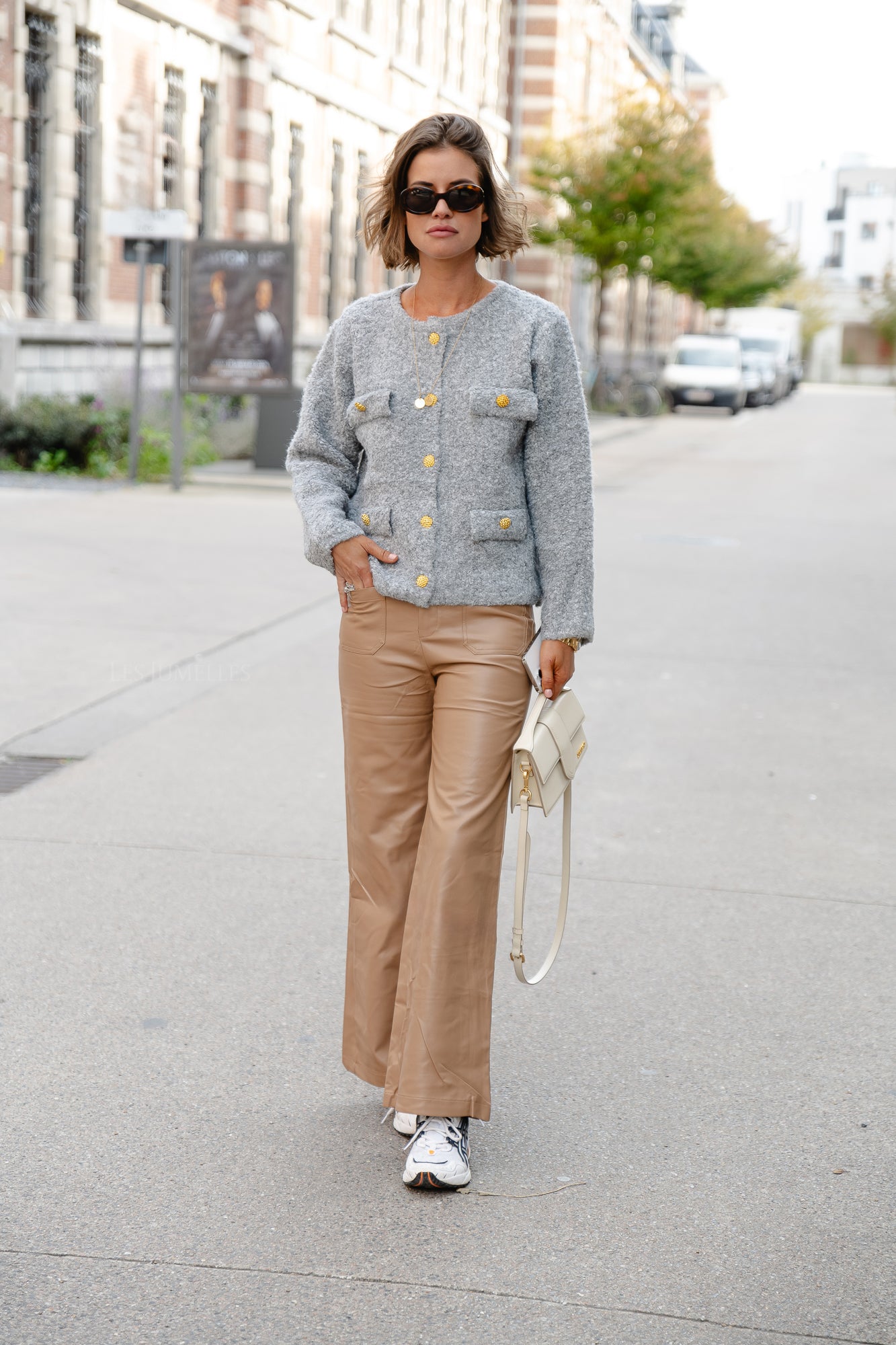 Crissy Strickjacke grau