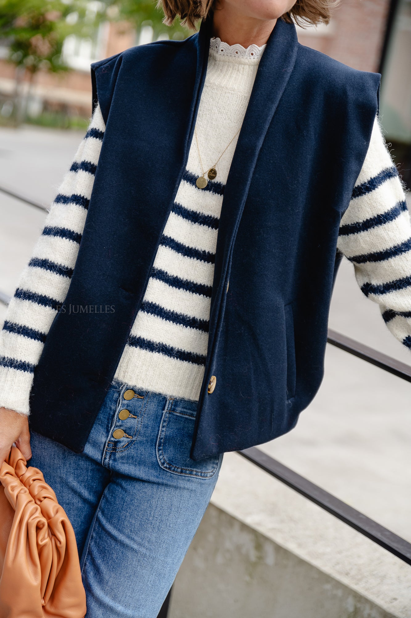 <tc>Veste sans manches Jessie navy</tc>