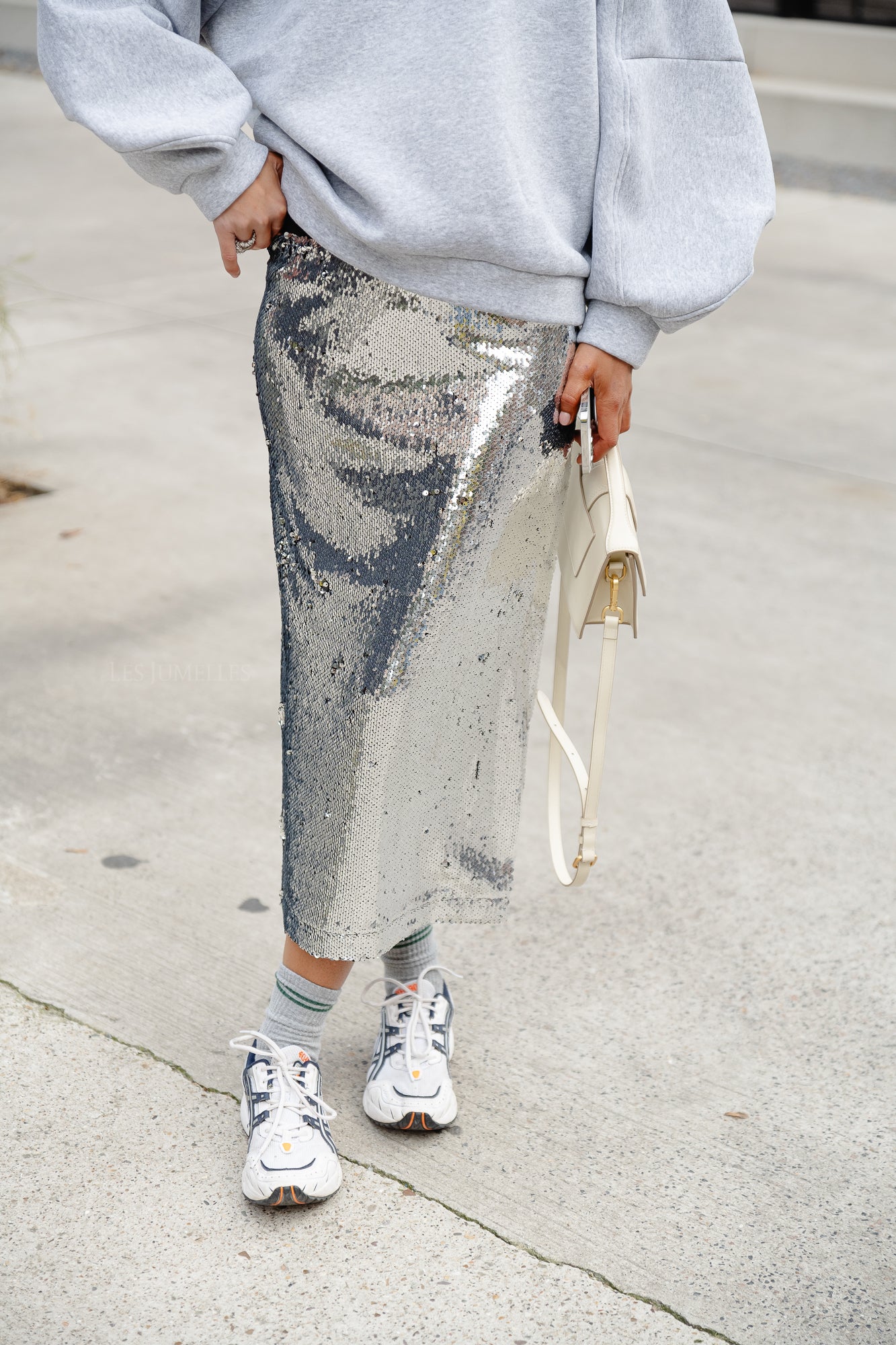 Sequins midi skirt sparkling star