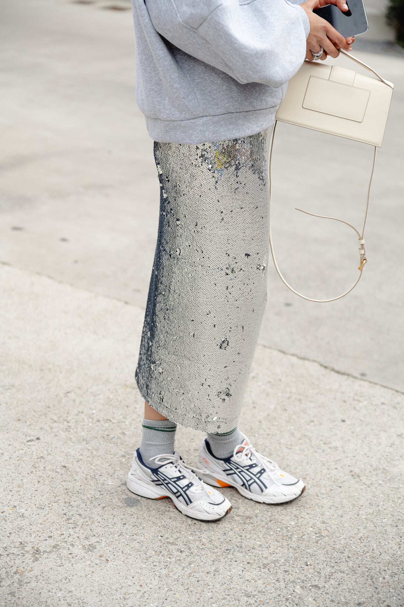 Sequins midi skirt sparkling star