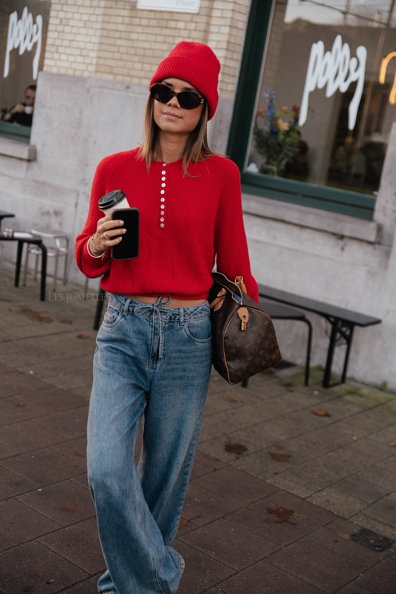 Fenna-Pullover rot