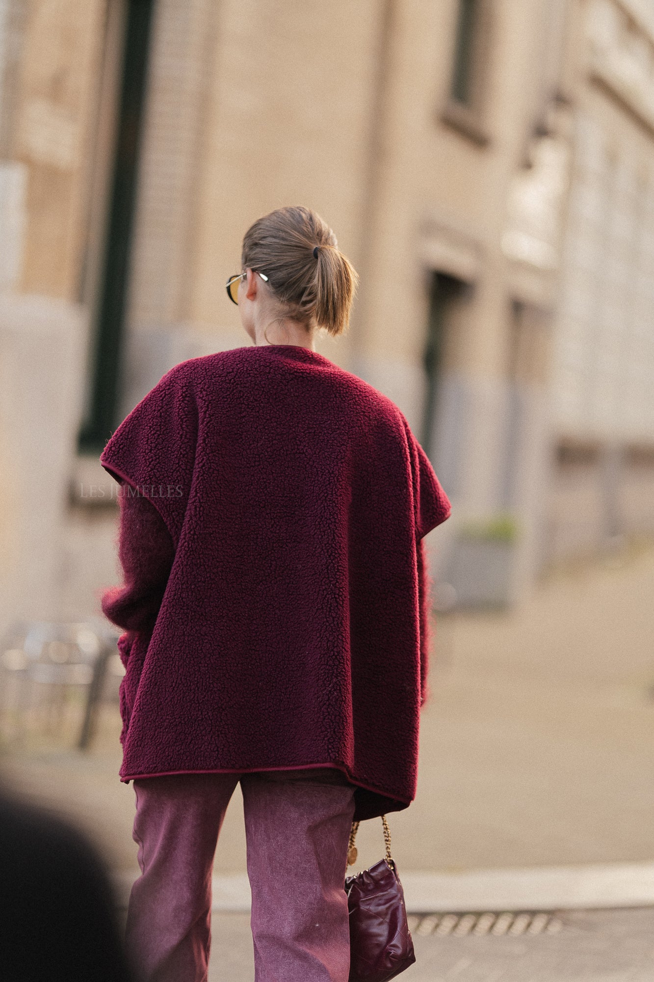 Briar vest bordeauxrood