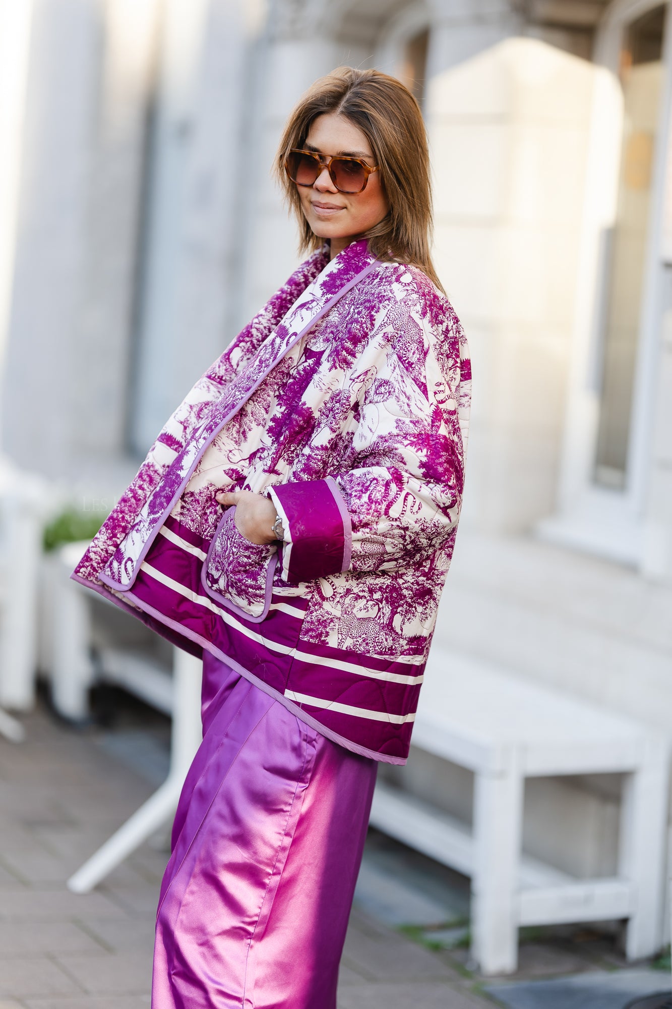 Isabella coat vivid orchid