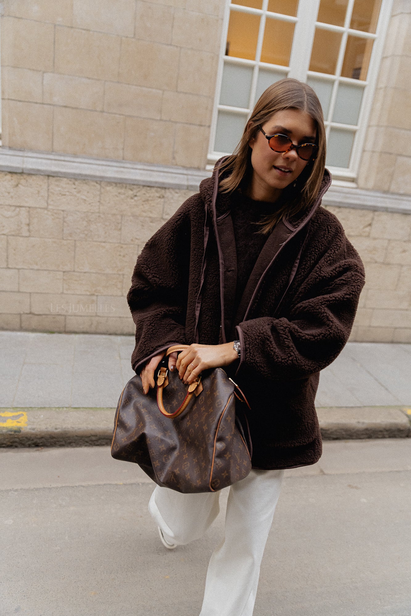 Briar Teddy-Jacke Schokolade braun