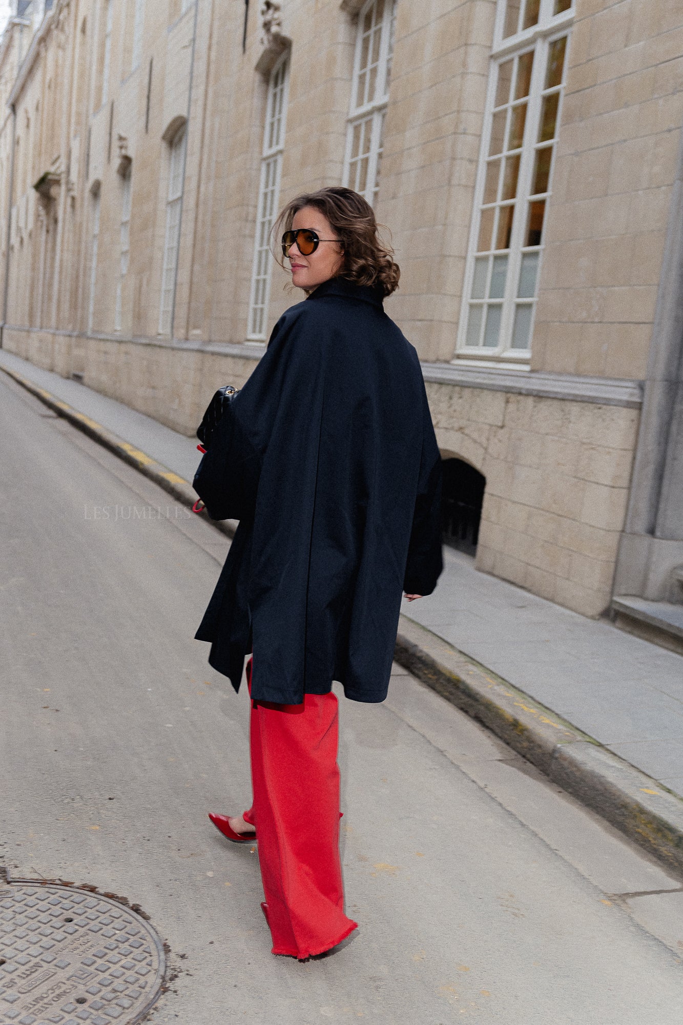 Elise Oversized Trenchcoat in Mitternachtsblau