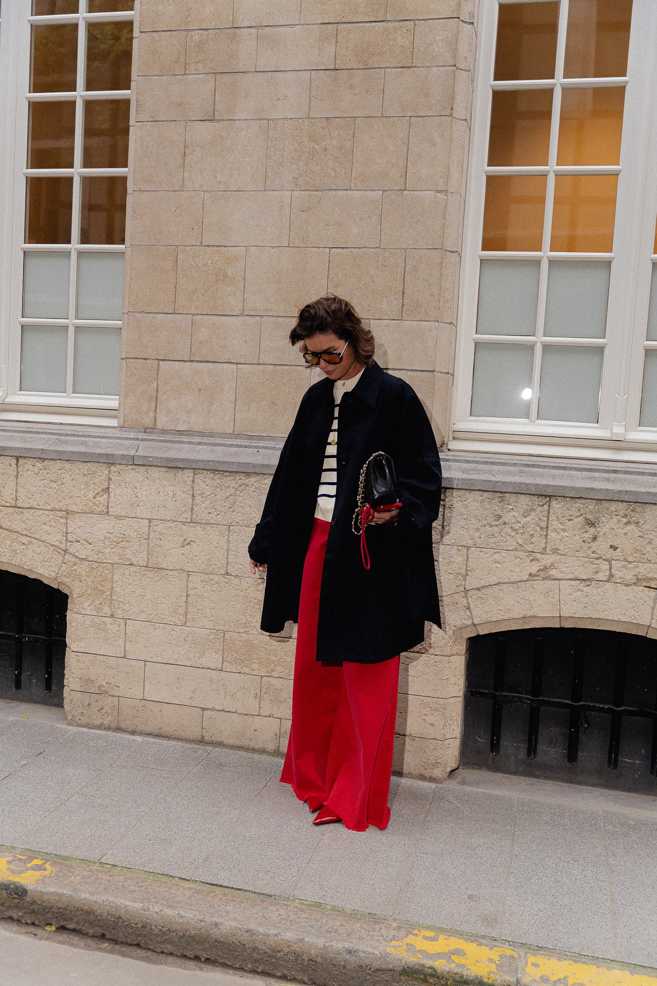 Elise Oversized Trenchcoat in Mitternachtsblau