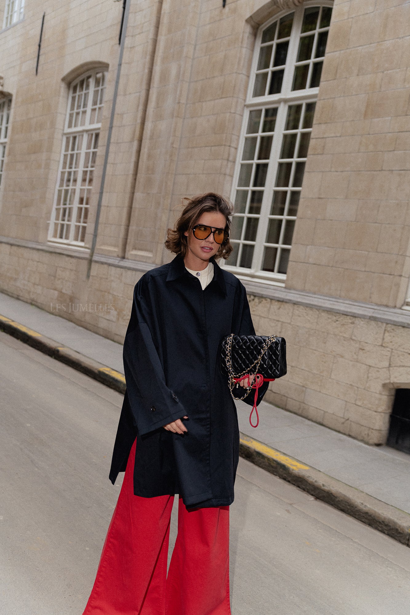 Elise Oversized Trenchcoat in Mitternachtsblau