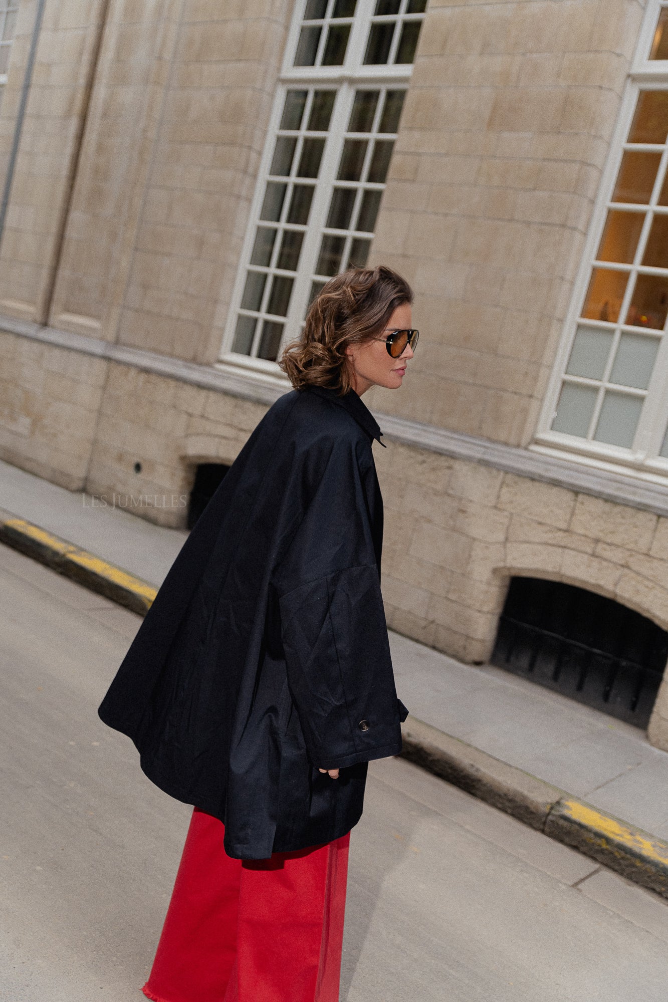 Elise Oversized Trenchcoat in Mitternachtsblau