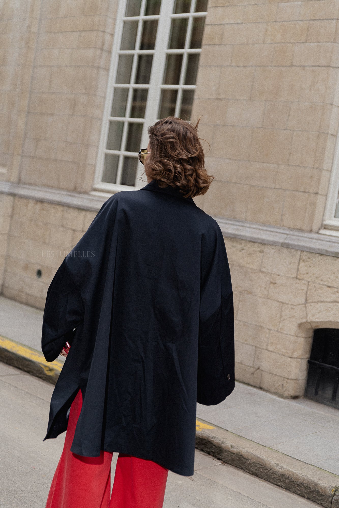Elise Oversized Trenchcoat in Mitternachtsblau