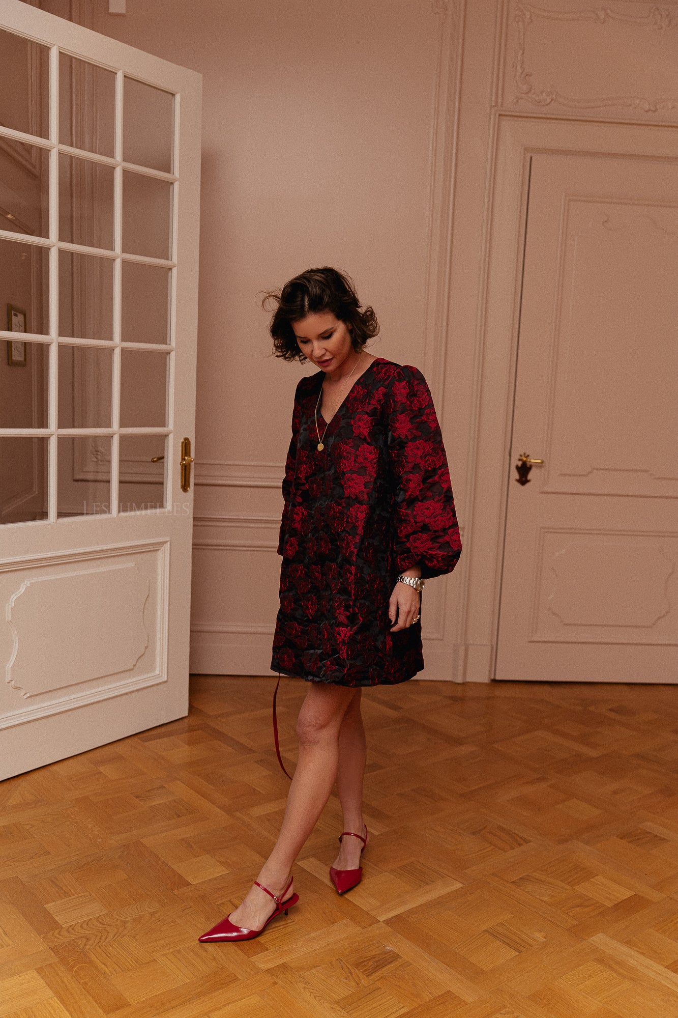 YASCubala 7/8 Kleid schwarz/Kubaladruck