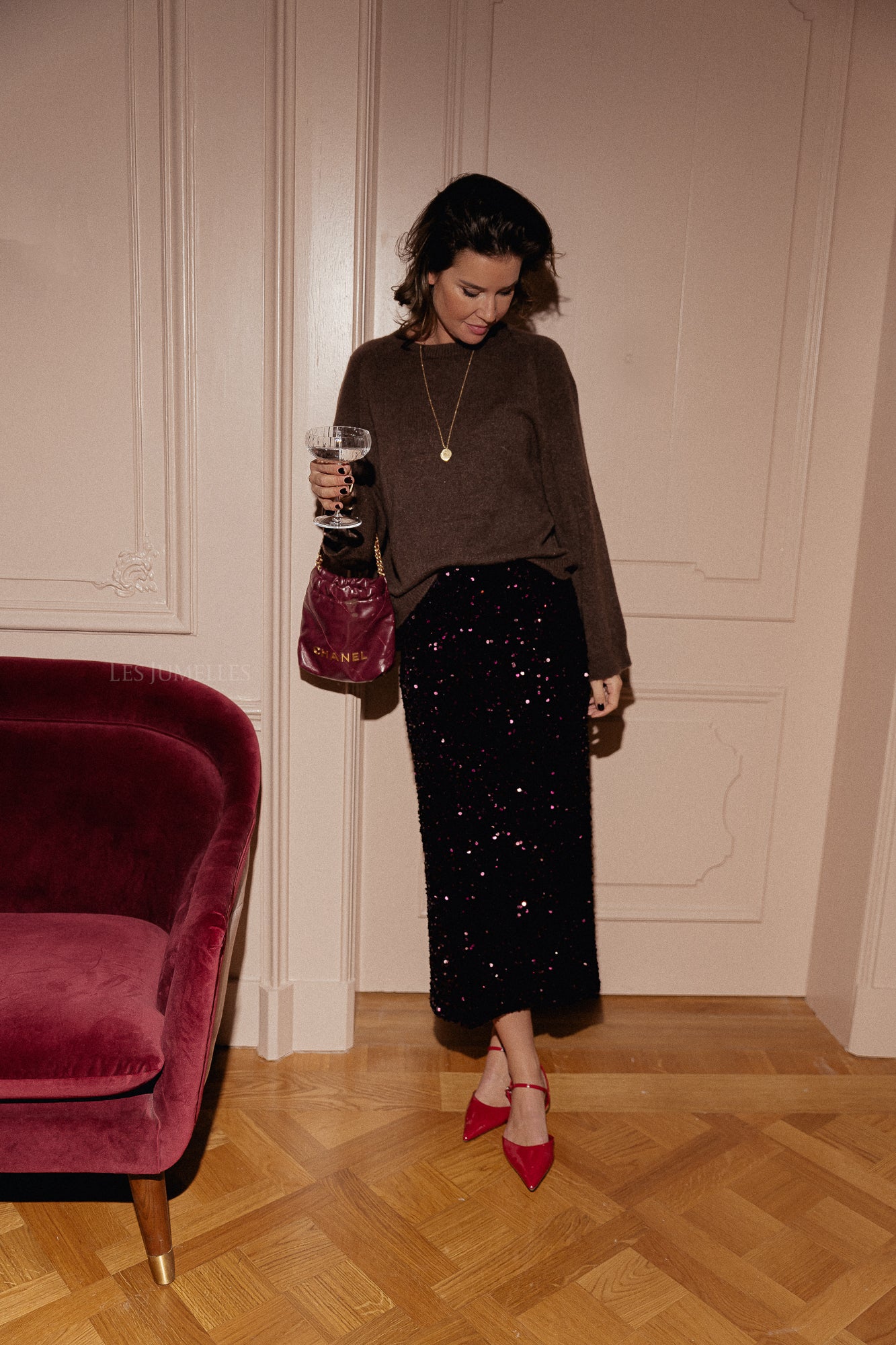 Jupe longue YASAtivo HW prune parfaite
