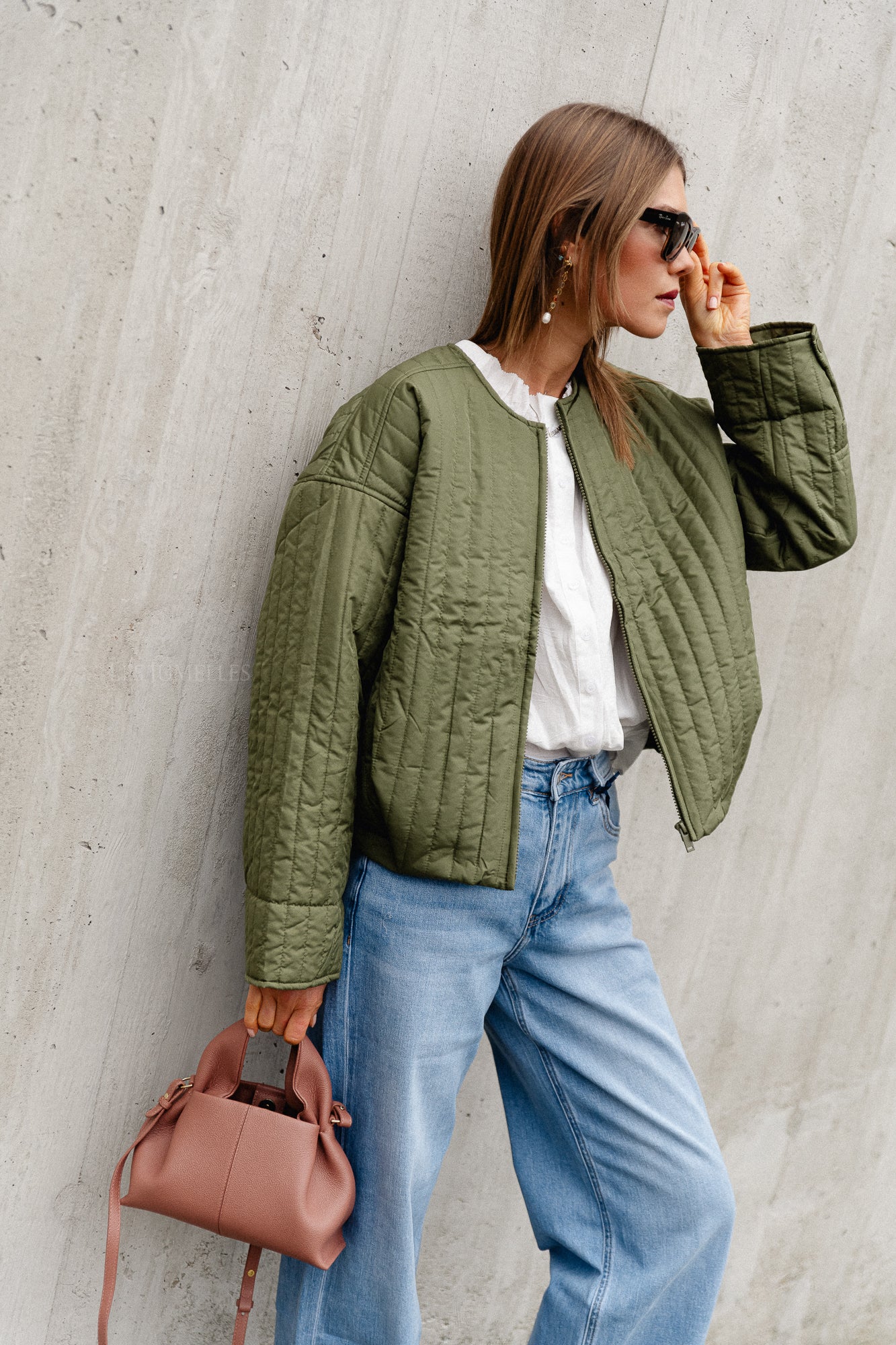 VITate LS Bomberjacke in Olive