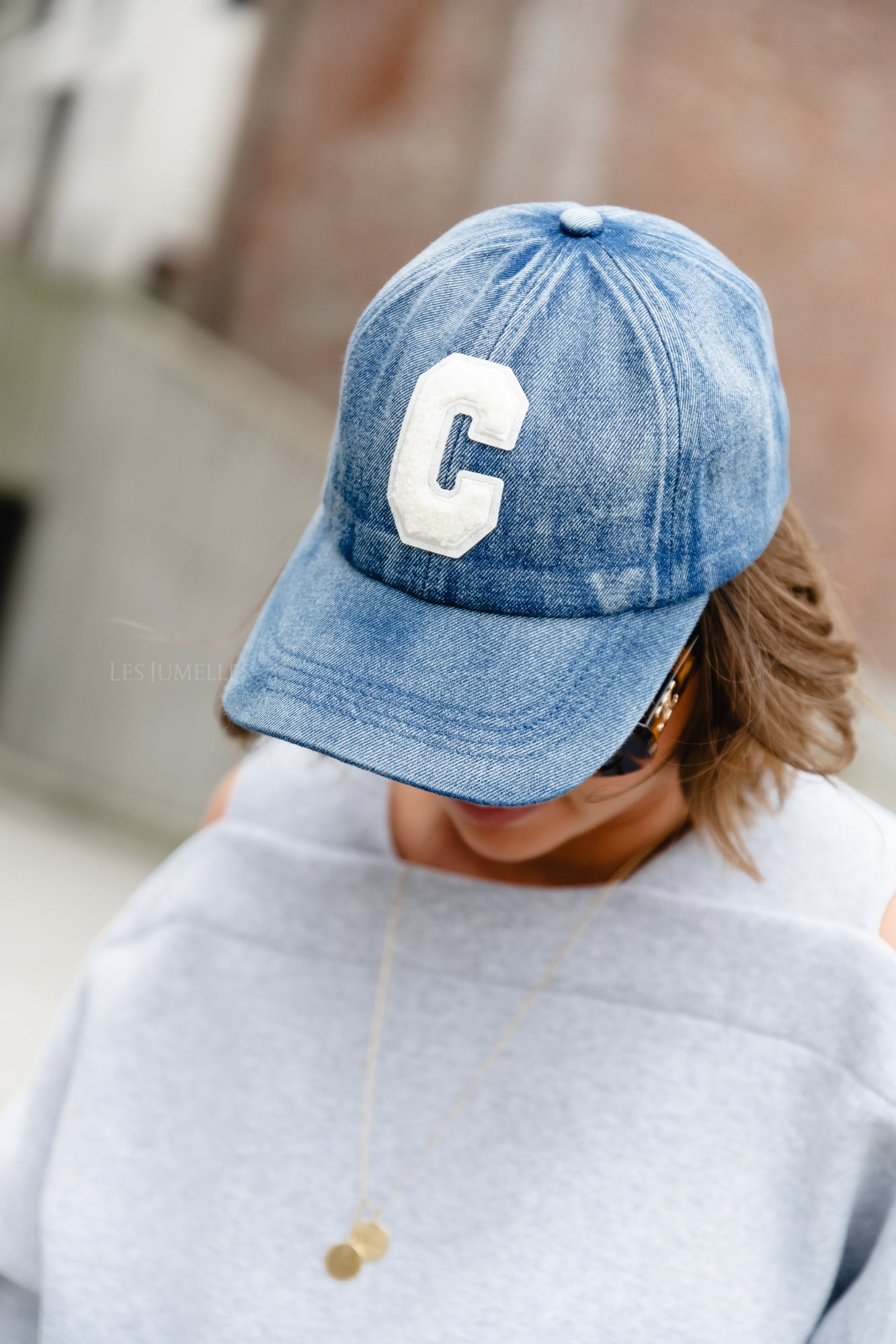 'C' cap jeans donkerblauw