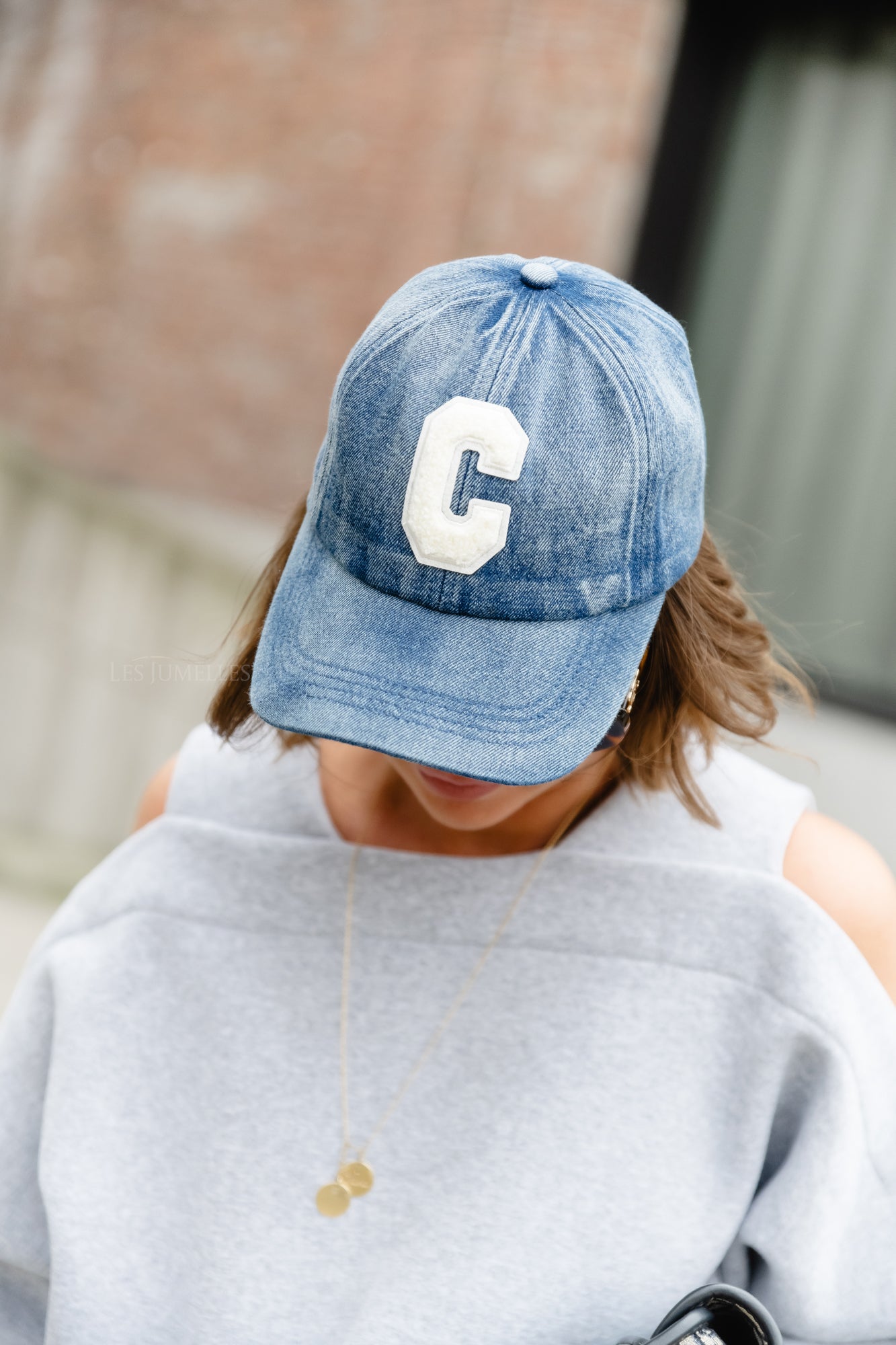 'C' cap jeans donkerblauw