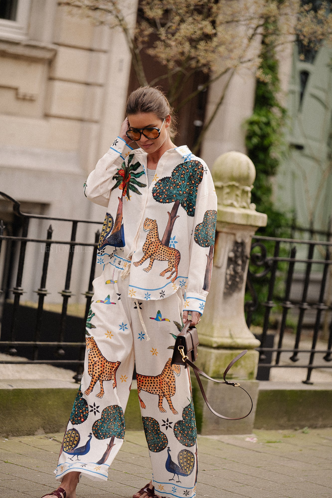Jungle long sleeve shirt multicolor