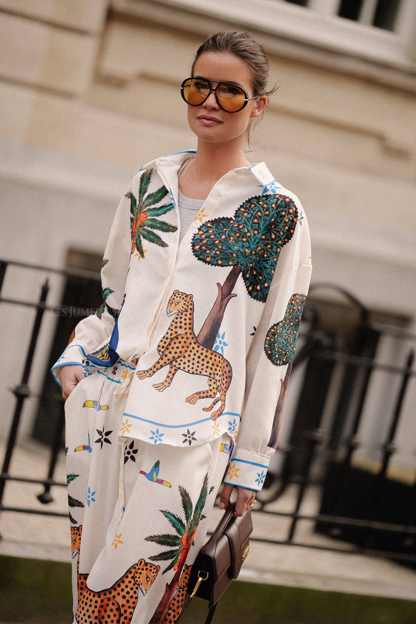 Jungle long sleeve shirt multicolor