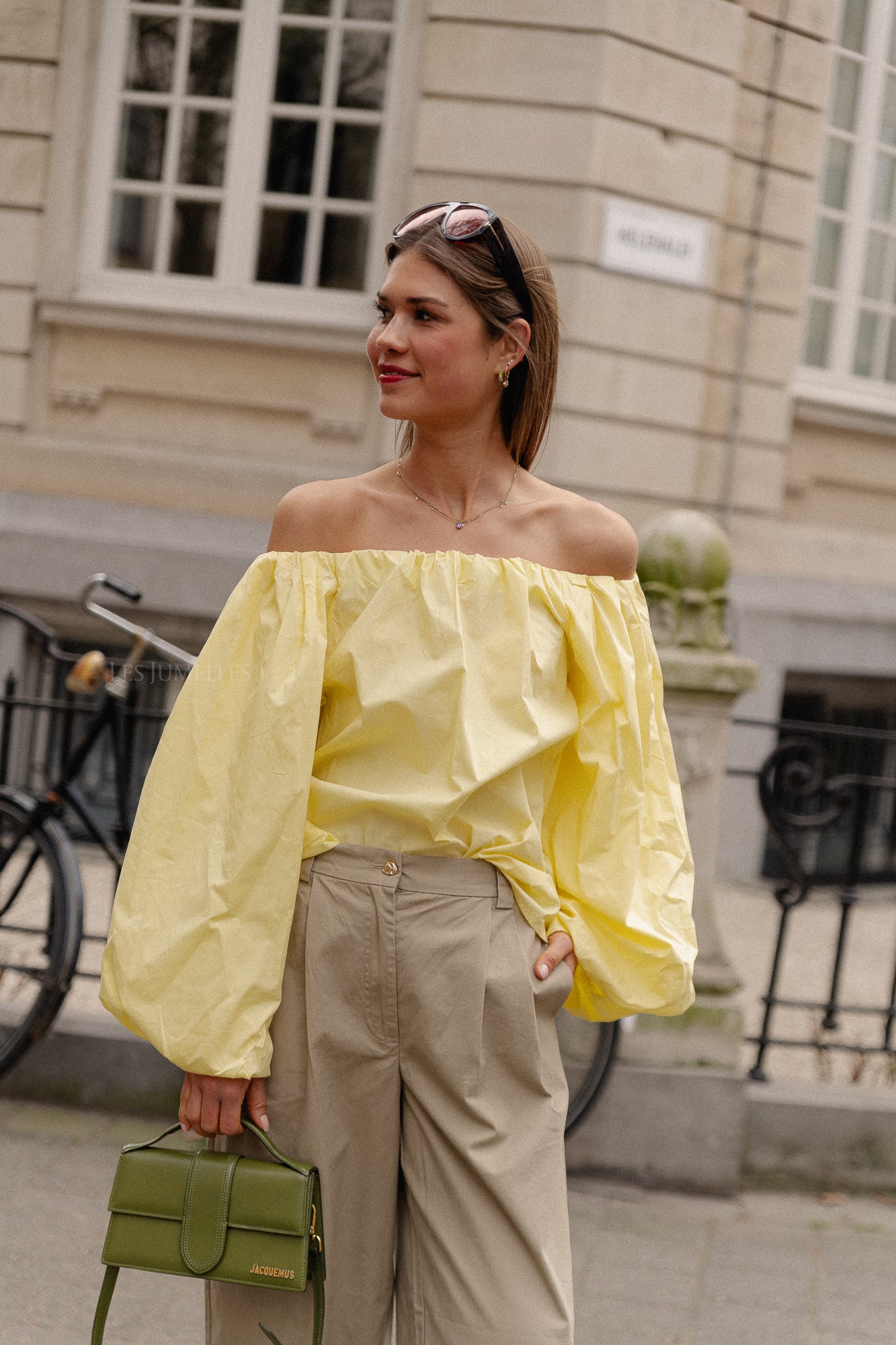 Fran off shoulder blouse yellow