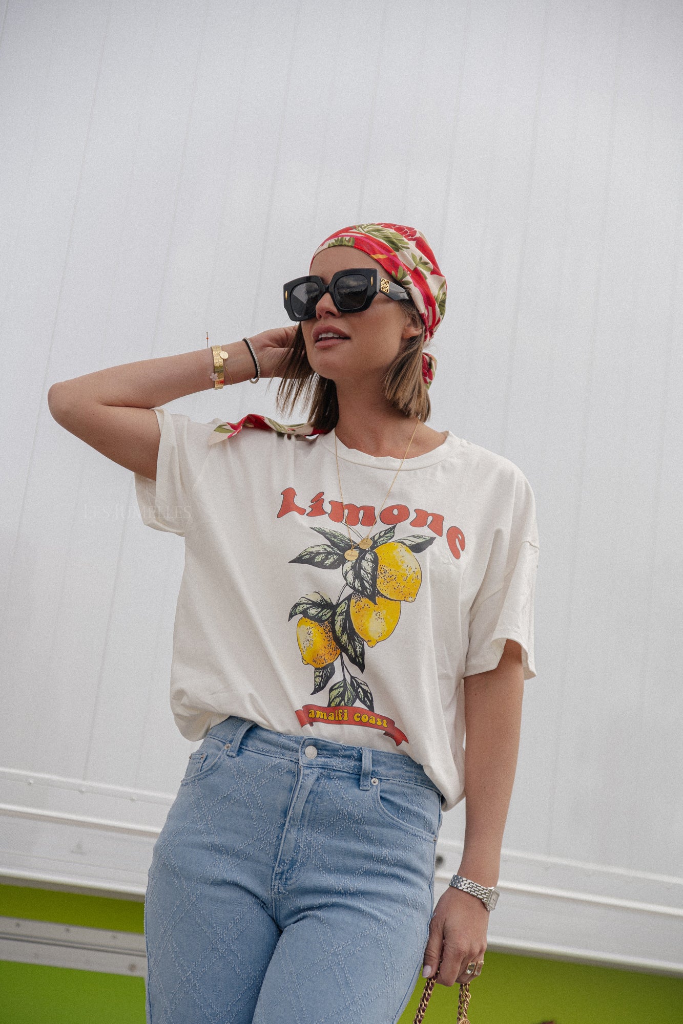 T-shirt côte amalfitaine blanc