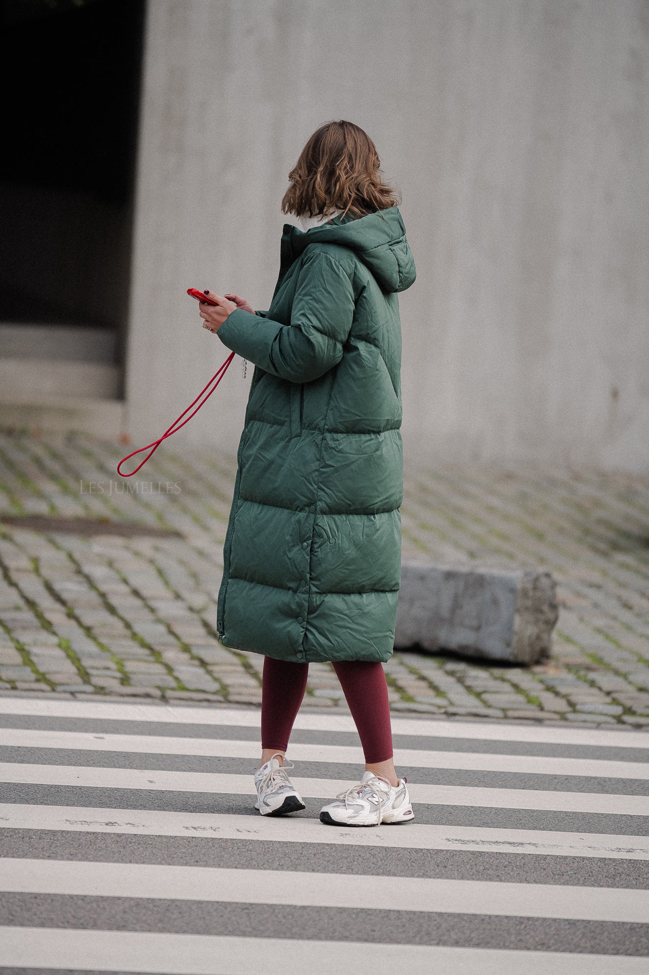 YASIrima LS Lange Daunenjacke grün