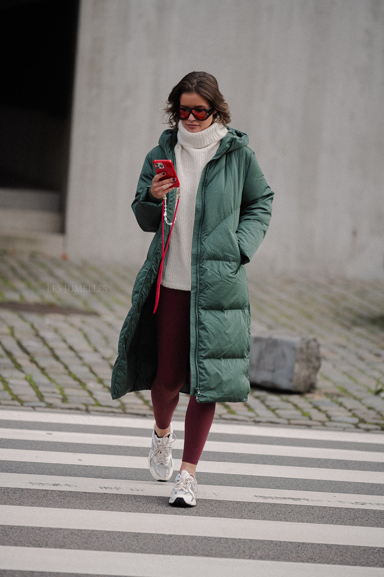 YASIrima LS Lange Daunenjacke grün