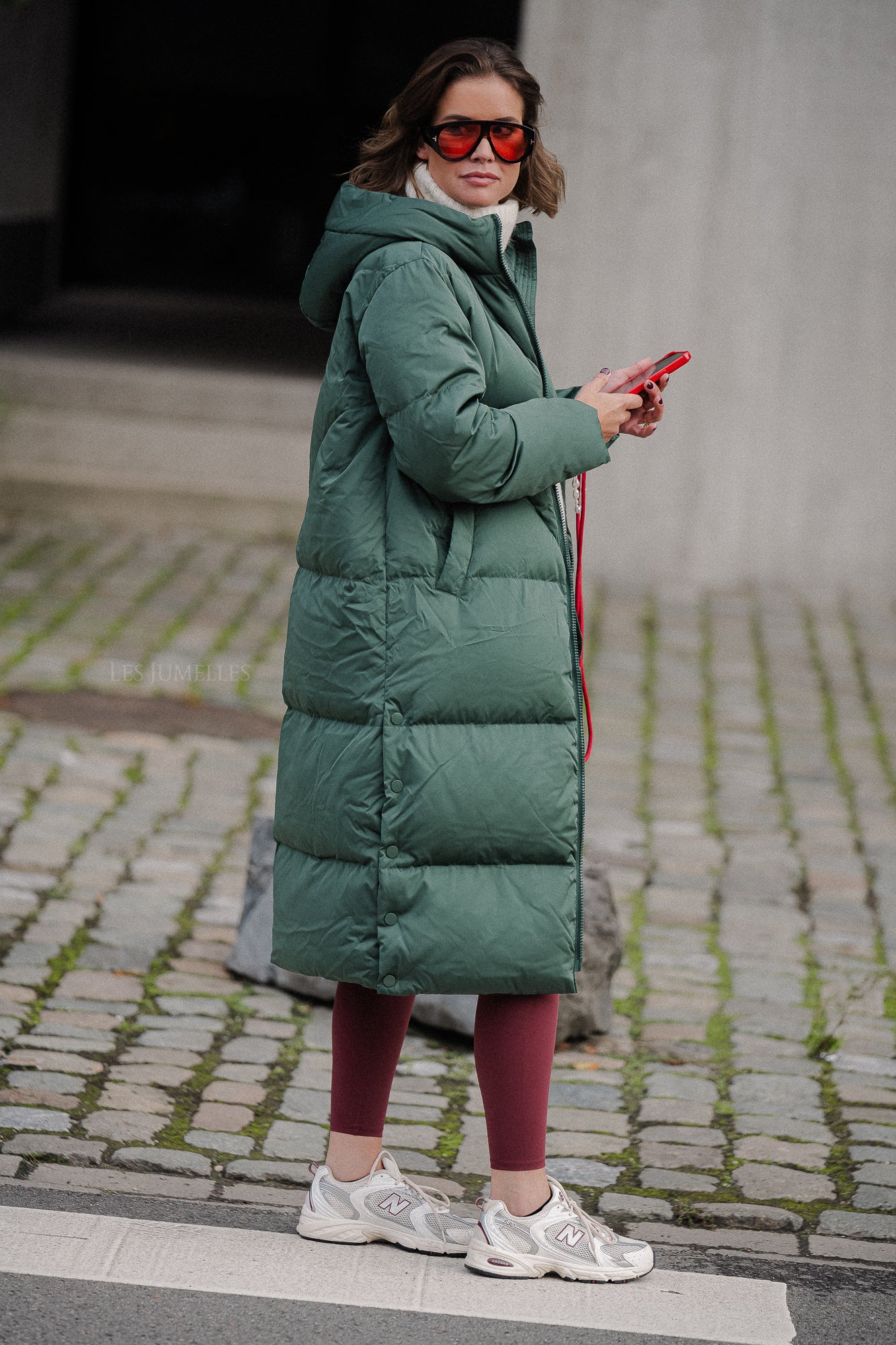 YASIrima LS Lange Daunenjacke grün