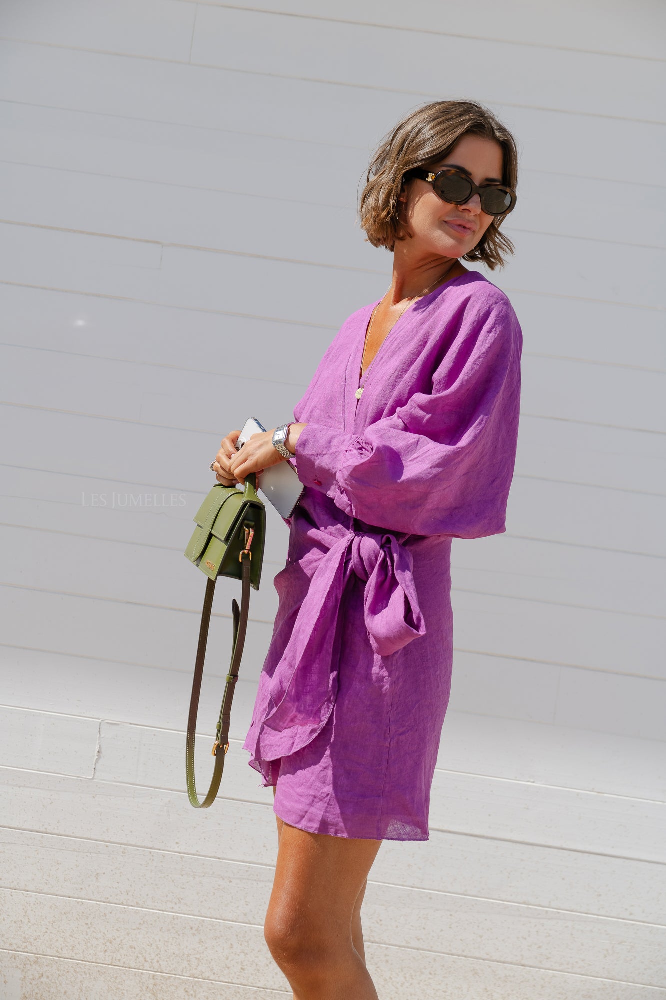 <tc>Robe à nœuds Lizzie magenta</tc>