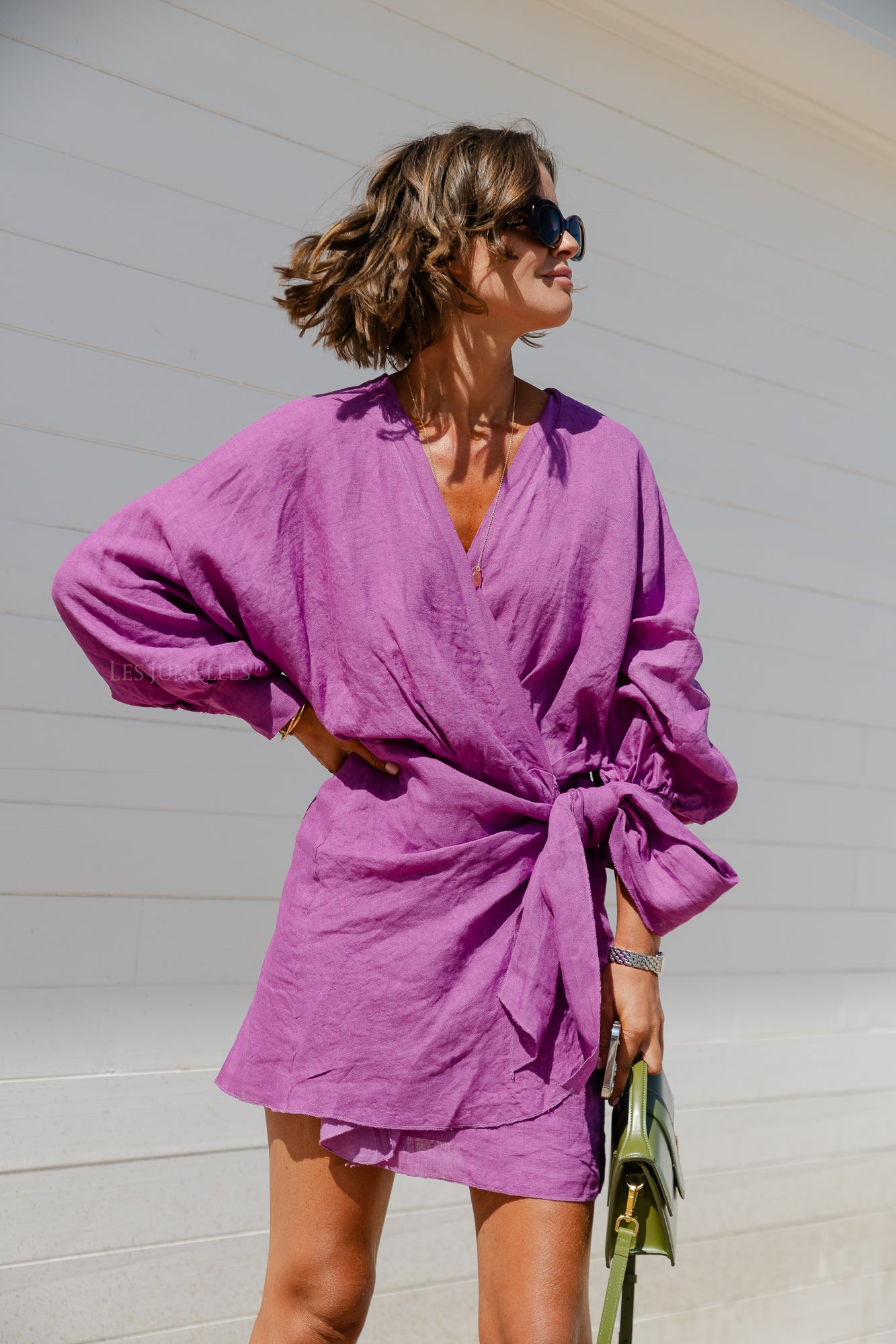<tc>Robe à nœuds Lizzie magenta</tc>